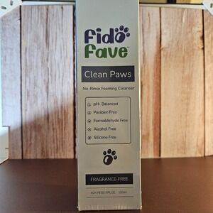 Fido Fave‎ Clean Paws Foaming Cleanser - No Rinse, Fragrance-Free, 5 fl oz